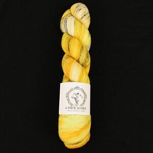 La Bien Aimée Bouncy Merino Yarn Hand-Dyed Merino Nylon Colorway Gyeran Bap